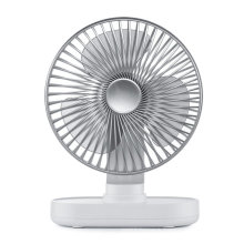 2 Block Wind Speed 90 Degrees Shake Head Height Adjustable USB Rechargeable Desktop Fan